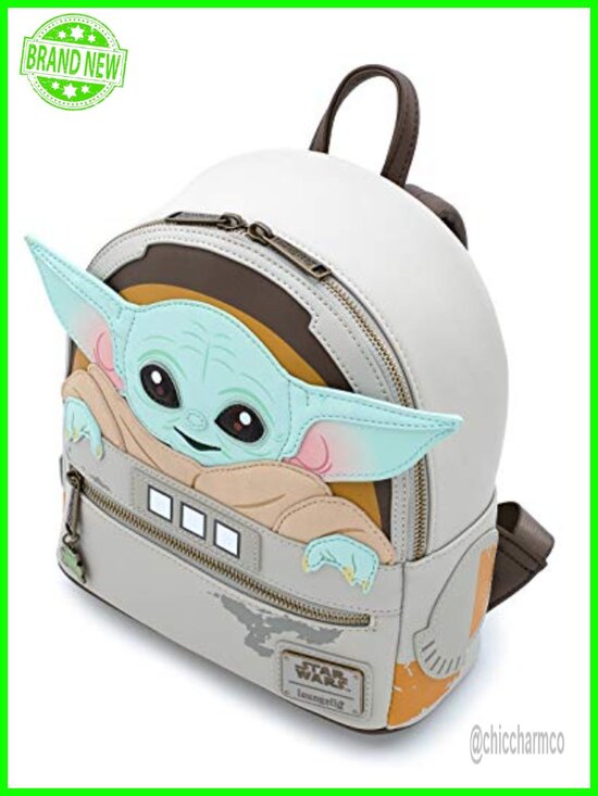 Faux Leather Star Wars The Mandalorian Child Cradle Mini Backpack, Adjustable main image 6